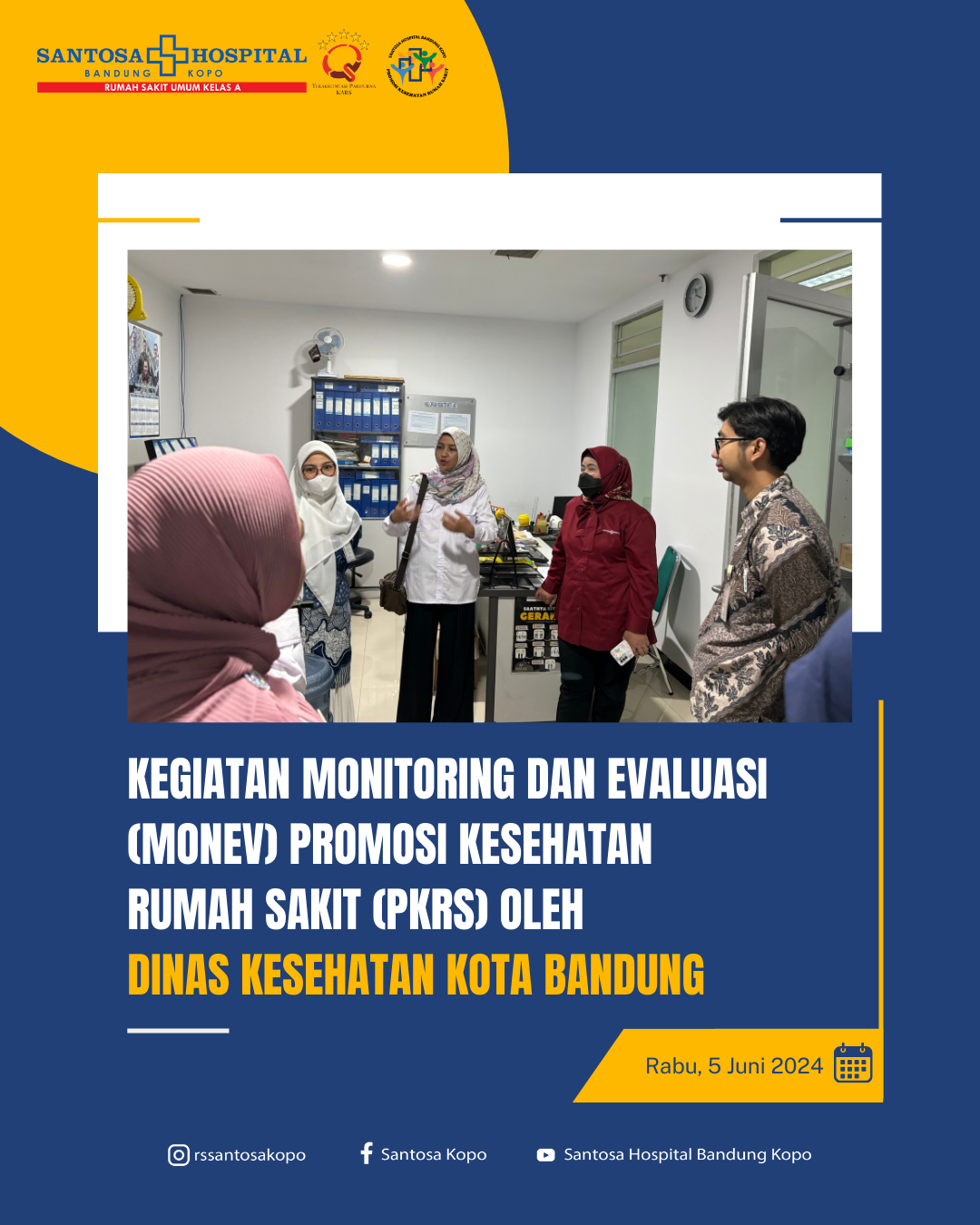 Monitoring dan Evaluasi PKRS SHBK oleh Dinkes Kota Bandung